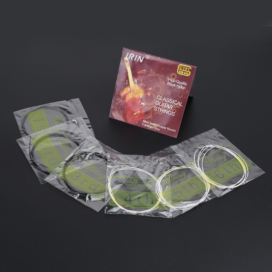 6 Stks/set C101 Klassieke Gitaar Snaren Black Nylon Fiber Verzilverd String Xxuf
