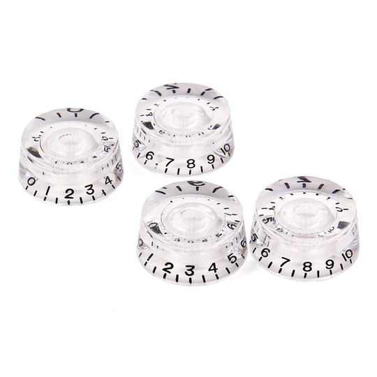 4 stks/set Elektrische Gitaar Knoppen Ronde Acryl Volume Tone Control Knoppen voor Elektrische Gitaar Onderdelen Vervanging