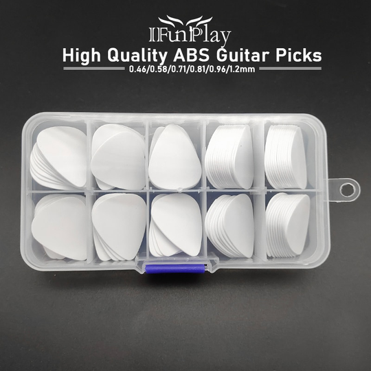 100 Stuks Plectrums Abs Akoestische Elektrische Ukulele Gitaar Plectrum 0.46 Mm 0.71 Mm Standaard Mediator Gitaar Onderdelen & Accessoires