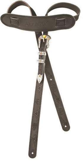 Gretsch Vintage Ledergurte für Gitarren Black