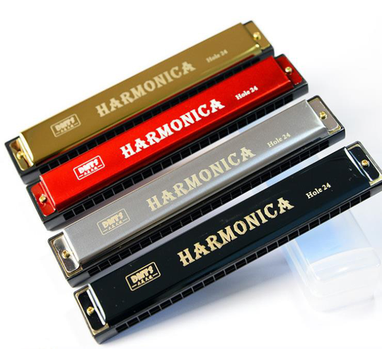 Master John 24 Hole Harmonica C Key Metalen Harmonica Mouthorgan Voor Kids Kinderen Beginners