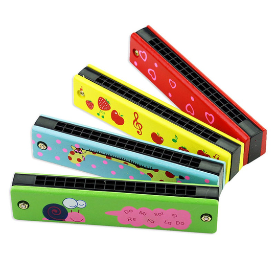 Professionele 16 Hole Harmonica Voor Beginners 5 Inch Houten Educatief Baby Kids Kinderen Harmonica Speelgoed Muziekinstrument