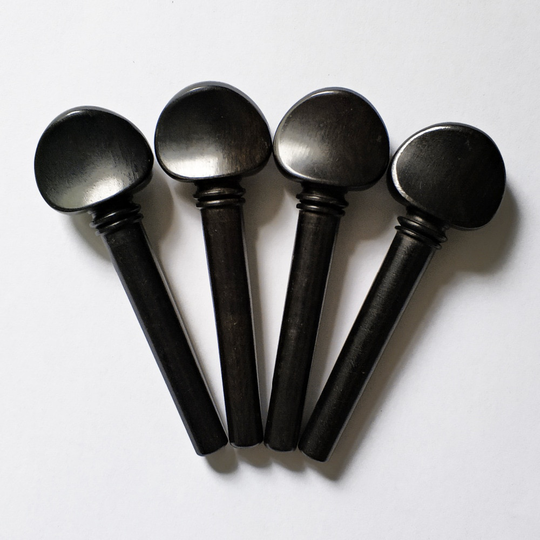 4/4 Viool Pinnen ebbenhout Onderdelen Fittings Peg Natuurlijke Zwarte Kleur