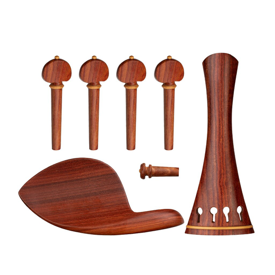 Palissander Viool Staartstuk 4/4 Chin Rest Stemsleutels Endpin Set Viool Onderdelen Accessoires
