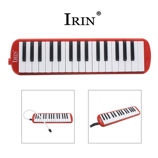 Irin Ru Magazijn Rood 32 Toetsen Melodica Muziekinstrument Piano Harmonica Voor Muziek Liefhebbers Beginners Met Draagtas