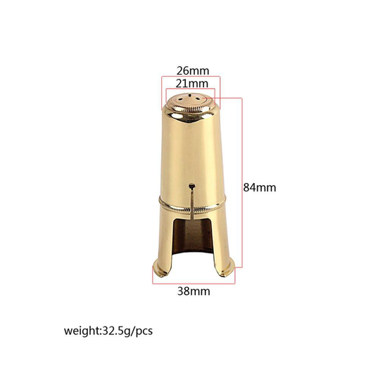 Tenorsaxofoon Cap Fluit Hoofd Metalen Beschermende Cap Hoed Messing Hoed 84Mm Koper Beschermende Cap
