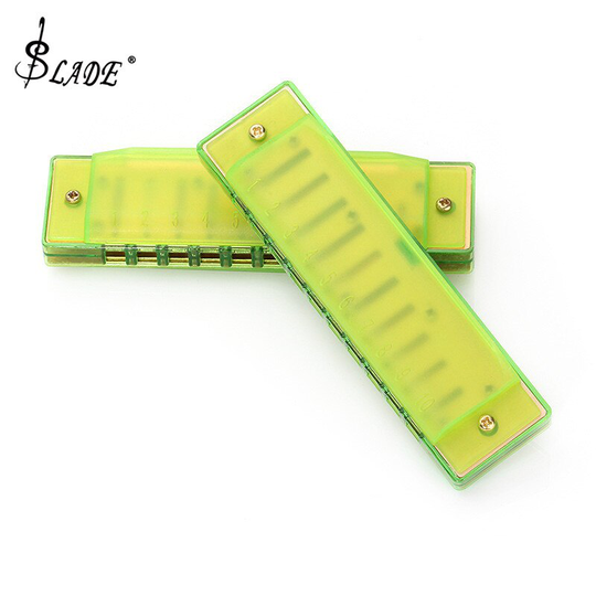 10 Hole 20 Tone Blues Kleurrijke Harmonica Abs Hars Mond Orgel Kinderspeelgoed Muziekinstrumenten