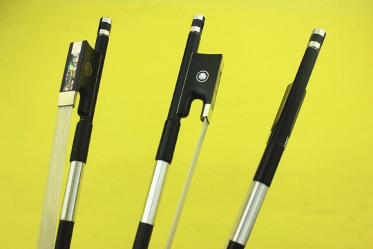 1 st high class 1/4 zwarte carbon Strijkstok