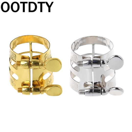 Klarinet E Alto Sax Rubber Bakeliet Mondstuk/Metalen Ligatuur/Gesneden Ligatuur Goud Zilver