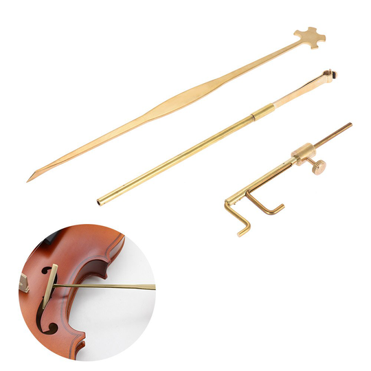 Viool Luthier Gereedschappen Sound Post Gauge Measurer Retriever Clip Set Viool Onderdelen & Accessoires