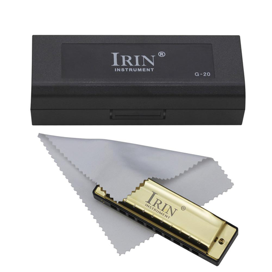 IRIN Harmonica Diatonische 10 Gaten 20 Tone G Key Mondharmonica Swan Mini Harmonica Harp Metalen Dubbele Rij Voor Rock jazz Blues
