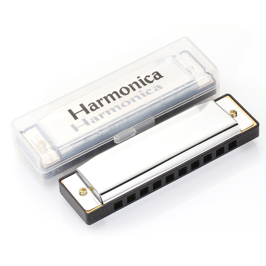 Kongsheng 10 Hole Harmonica Kids Zilver Blues Diatonische Harp Voor Kinderen Muziekinstrument Speelgoed
