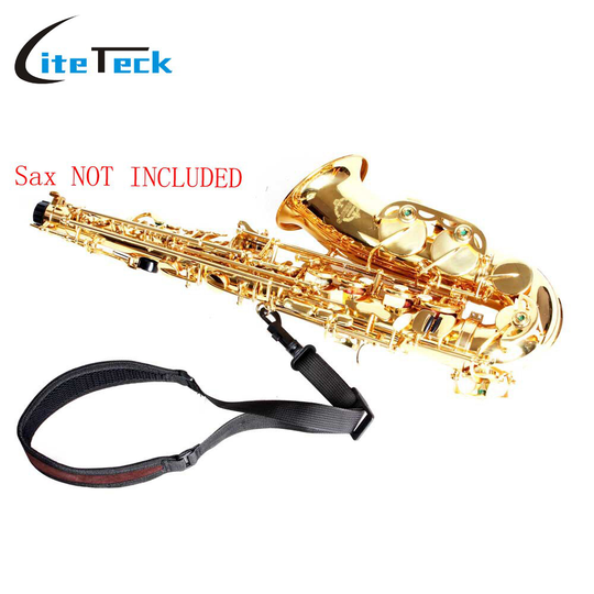 Verstelbare Saxofoon Sax Draagriem Katoen en Nylon Strap Padded met Haak Sluiting Licht en compact