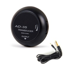 Kmise Piezo Transducer Pickup w/Volumeregeling Voor Ukelele Akoestische Gitaar Viool Banjo 1/4 Mono Jack Uitgang