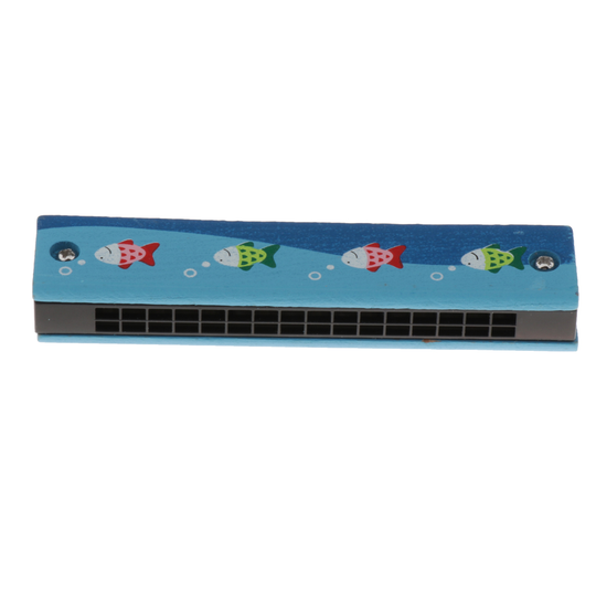Houten Harmonica, Harmonica Voor Kinderen En Beginners, Harmonica, 3-7 Jaar Kinderen Baby Muzikaal Speelgoed-Vis