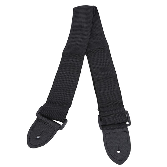 Gitaarband Leather Head Verstelbare Schouderband Voor Gitaar Elektrische Gitaar Bas Gitaar Onderdelen Accessoires Zwart