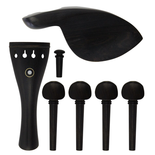 Viool Deel 4/4 Viool Fiddle Gepolijst Ebony Pinnen End Pin Vintage Gepolijst Ebonytp Project