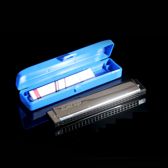 Easttop 24-Hole Polyfone Harmonica Werk Gongs C Tone Mellow En Mooie Zilveren T2402
