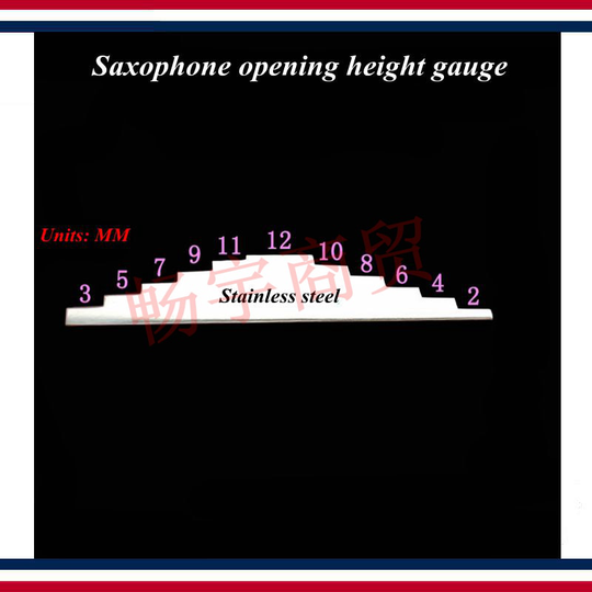 Wind instrument reparatie tool Saxofoon reparatie tools Saxofoon opening hoogte gauge tool rvs