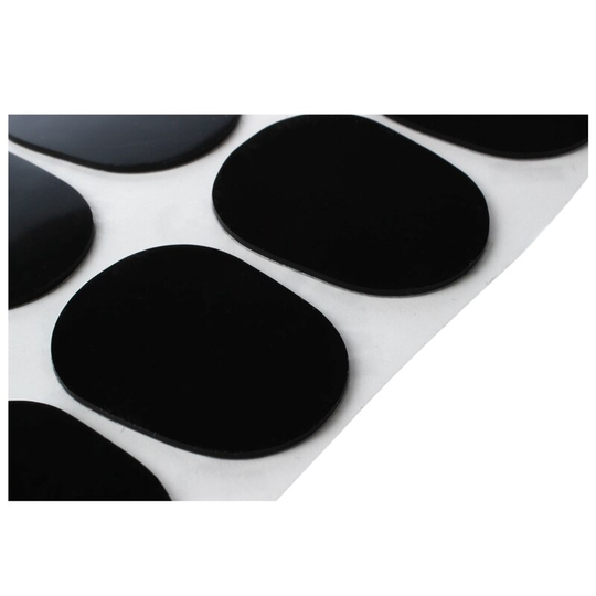 8 Patches Pads Kussens Mondstuk Voor Altsaxofoon 0.8Mm Zwart