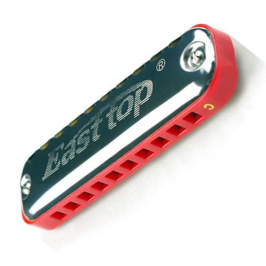 T10-1 Easttop Harmonica Gaita 10 Hole Bules C Key Harmonica Diatonische Mondharmonica Instrument Ronde Vorm Voor Kinderen