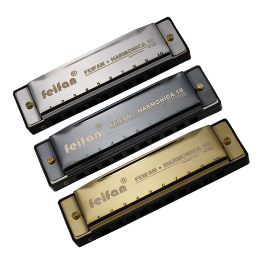 10 Gaten Draagbare Volwassenen Kids Harmonica C Sleutel Blues Harp Mondharmonica Muziekinstrument Voor Beginner Levert