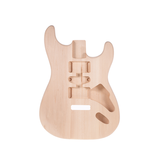 Muslady ST01-DT Unfinished Elektrische Gitaar Lichaam Handgemaakte Diy Gitaar Body Basswood Vat Vervanging Gitaar Accessoires