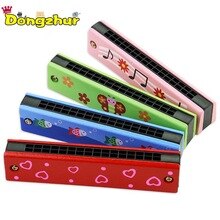 1 Pc Baby Kids Kind Kleurrijke Houten Harmonica Speelgoed Educatief Musical Houtblazers Instrument Voor Kinderen WJ1340