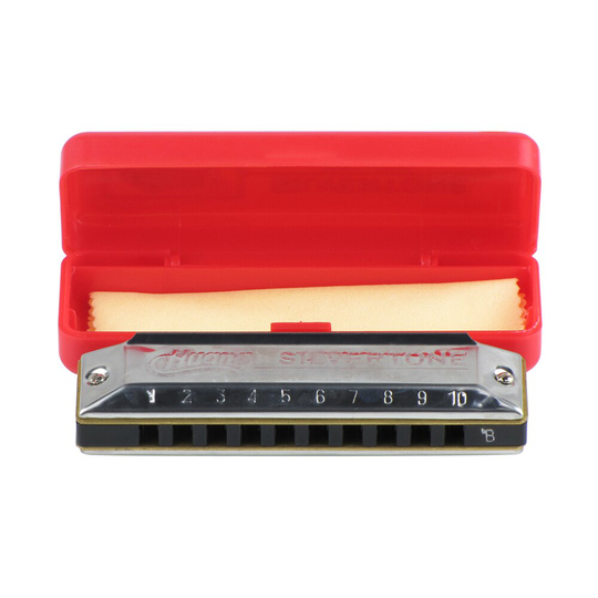 C-key 10 Holes Blues Harmonica Mouthorgan Koper Harmonica met Opbergdoos voor Beginners Studenten