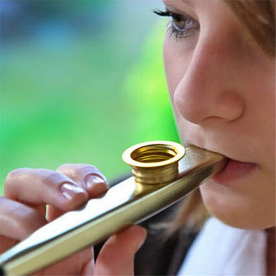 2 Stuks 6 Kleuren Muzikale Aluminium Metalen Kazoo Diafragma Mond Fluit Harmonica Party Voor Kinderen Muziek Liefhebbers Optioneel