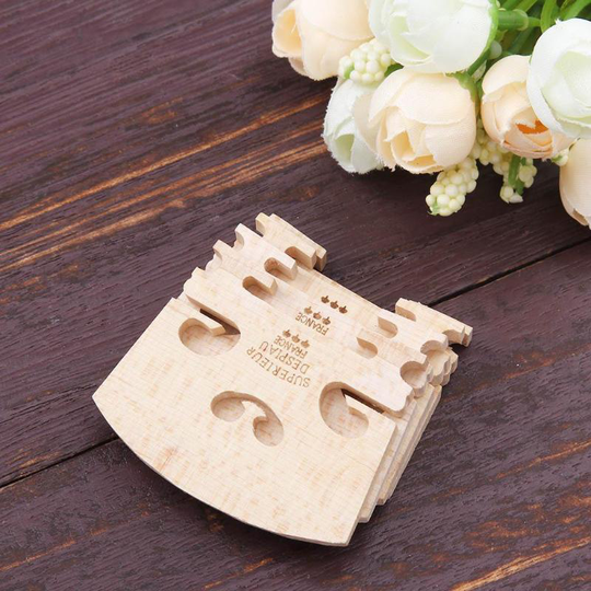 4Pcs Maple Wood Viool Bruggen Handgemaakte Voor 4/4-3/4 Viool Muziekinstrument Onderdelen Accessoires