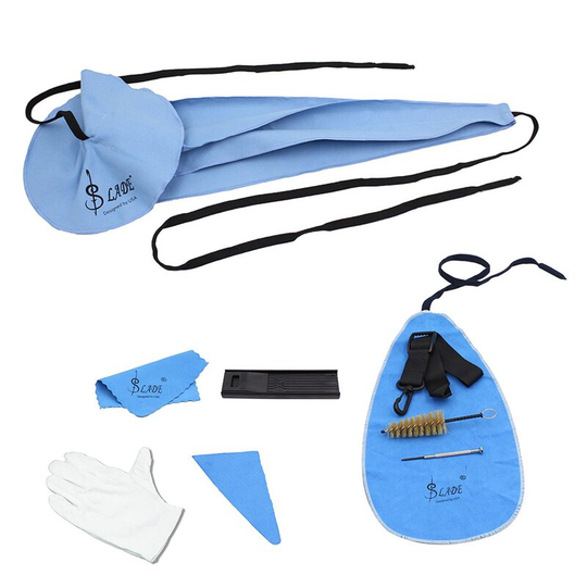 Slade 9Pcs Saxofoon Cleaning Kit Sax Schone Doek Mondstuk Borstel Riem Mini Schroevendraaier Set Saxofoon Accessoires