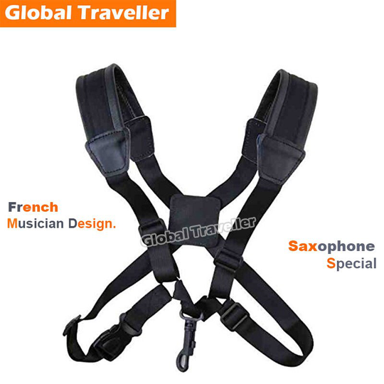 Volwassen Kind Sax Strap Leather Sax Schouderriem Harnas Metaal/Lock Haak Zachte Saxphone Riem Voor Alto & Tenor saxofoon