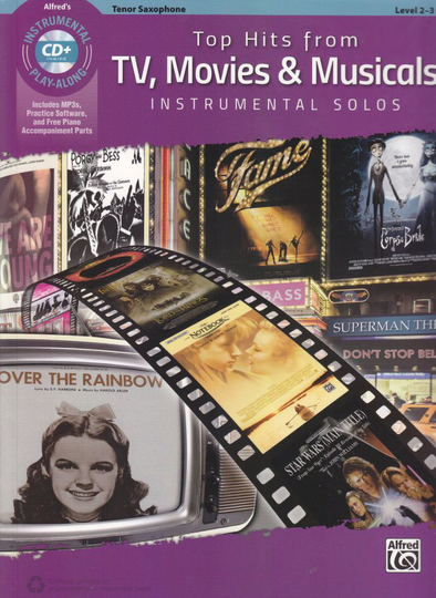 Noten TOP HITS FROM TV MOVIES & MUSICALS Tenorsax Alfred Verlag 45174