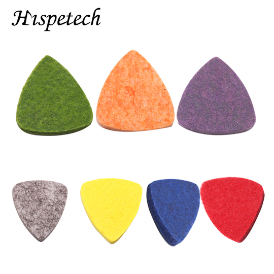 HISPETECH 1Pcs Electric Guitar Wool Pick Musical Instrument Mix Bass Guitar Picks Ukulele Plectrum Thickness 3.0MM Random Color