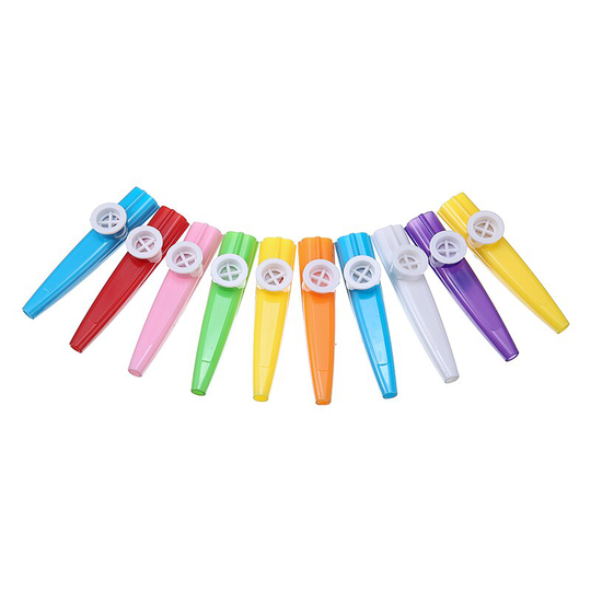 10 Stks/set Plastic Kazoo Mond Fluit Harmonica Instrument Muziek Voor Kinderen Educatief Leren Willekeurige Kleur