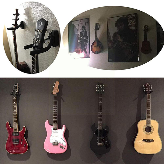 Wall Mount Guitar Hanger Hook Non-slip Holder Stand For Acoustic Guitar Ukulele Violin Bass Guitar Instrument Accessories B9h4