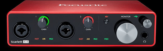 Focusrite Scarlett 4i4 3rd Gen 4-Kanal USB Audiointerface inkl. Ableton LiveLite