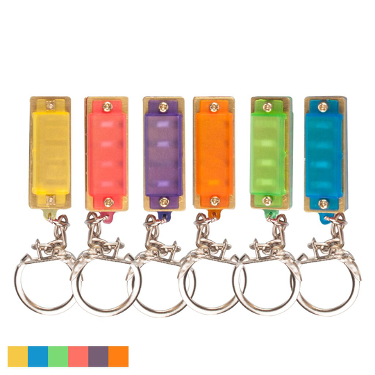 4 Hole 8 Tone Miniharmonica Sleutelhanger Key Ringen Speelgoed Muziekinstrument Kinderen Harmonica