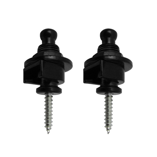 2Pcs Guitar Strap Lock Metalen Skidproof Gitaar Straplock Knop Voor Akoestische Elektrische Gitaar Accessoires Zwart