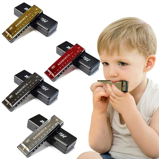 Harmonica Sleutel van C Standaard Diatonische 10 Gat Puzzel Muziekinstrument Diatonische Harp Voor Beginner Studenten Kids
