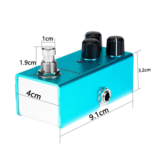 Crunch Distortion Gitaar Effecten Pedaal Gain/Niveau/Tone Knop Hoge Lage Frequentie Effect Pedalen Met True Bypass Schakelaar