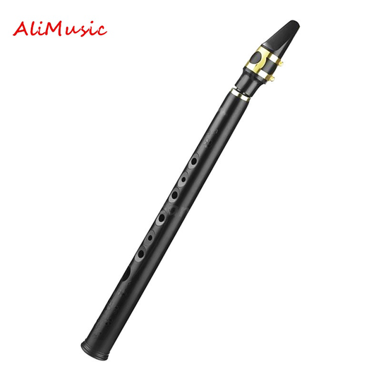 AliMusic Mini Pocket Bb Saxofoon Sax ABS met Alto Mondstukken 4 pcs Reed Draagtas Houtblazers Muziekinstrument