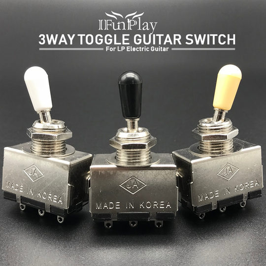 Metaal met Plastic Schakelaar Cap 3 3-weg Schakelaar voor LP SG Elektrische Gitaar 3 Way Control Elektrische guitarra Schakelaar