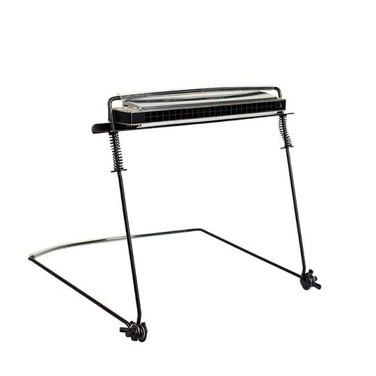 10 Gaten Zwart Harmonica Hals Holder Verstelbare Mond Orgel Stand Harmonica Harp Rack Metalen Kinderen Leren Speelgoed Harp Rack Metalen