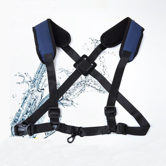 Verstelbare Tenor Altsaxofoon Band met Metalen Haak Sax Harness Dubbele Schouderbanden Accessoires