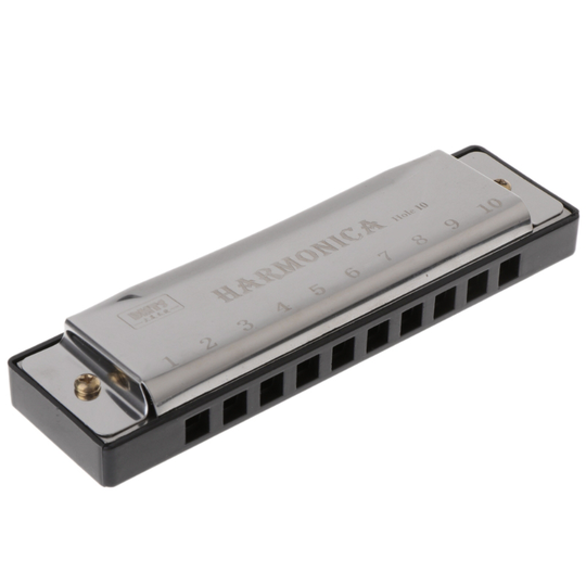 Ootdty 10 Gaten Sleutel Van C Blues Harmonica Muziekinstrument Educatief Speelgoed Met Case