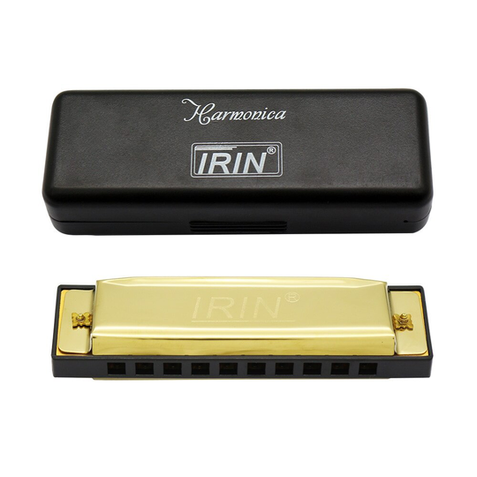 10 Holes Harmonica 20 Tone Diatonische Blues Harmonica Sleutel van C met Case voor Beginner Kinderen Zilver