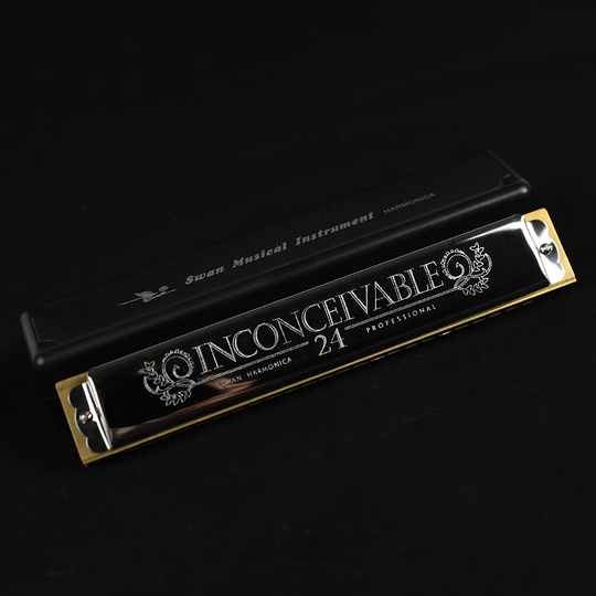 24 Hole C key Swan Harmonica Strees Harmonica niet Tremolo Muziekinstrument Harmonica Muziekinstrument Swan Harmonica