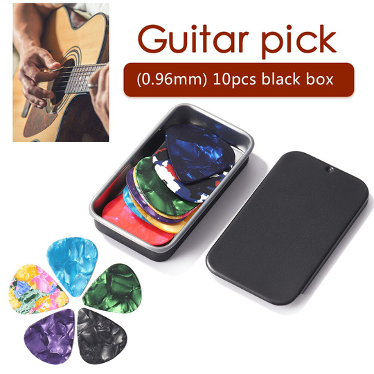 10Pcs Plectrums In 1 Metalen Blikken Doos Alice Accessoires Akoestische Elektrische Mediator Guitarra Violao 0.46 0.71 0.96 Mm